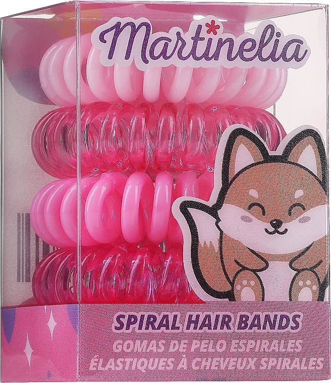 Gumki do włosów, różowe, 5 szt. - Martinelia — Zdjęcie N1