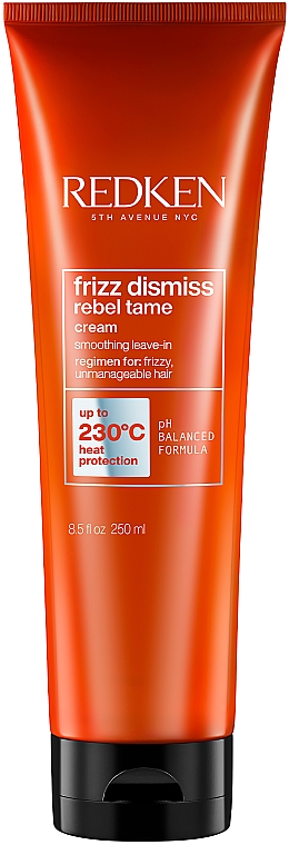 Wygładzający krem termoochronny przeciw puszeniu się włosów - Redken Frizz Dismiss Rebel Tame — Zdjęcie N1