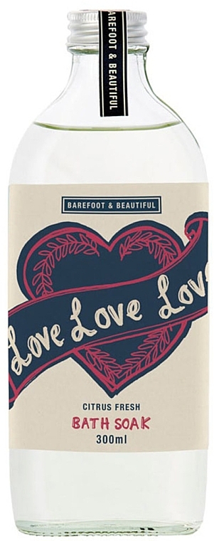 Pianka do kąpieli - Bath House Barefoot & Beautiful Bath Soak Love Love Love  — Zdjęcie N1