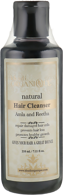 Naturalny ziołowy szampon ajurwedyjski Amla i ritha - Khadi Organique Hair Cleanser Amla & Reetha — Zdjęcie N1