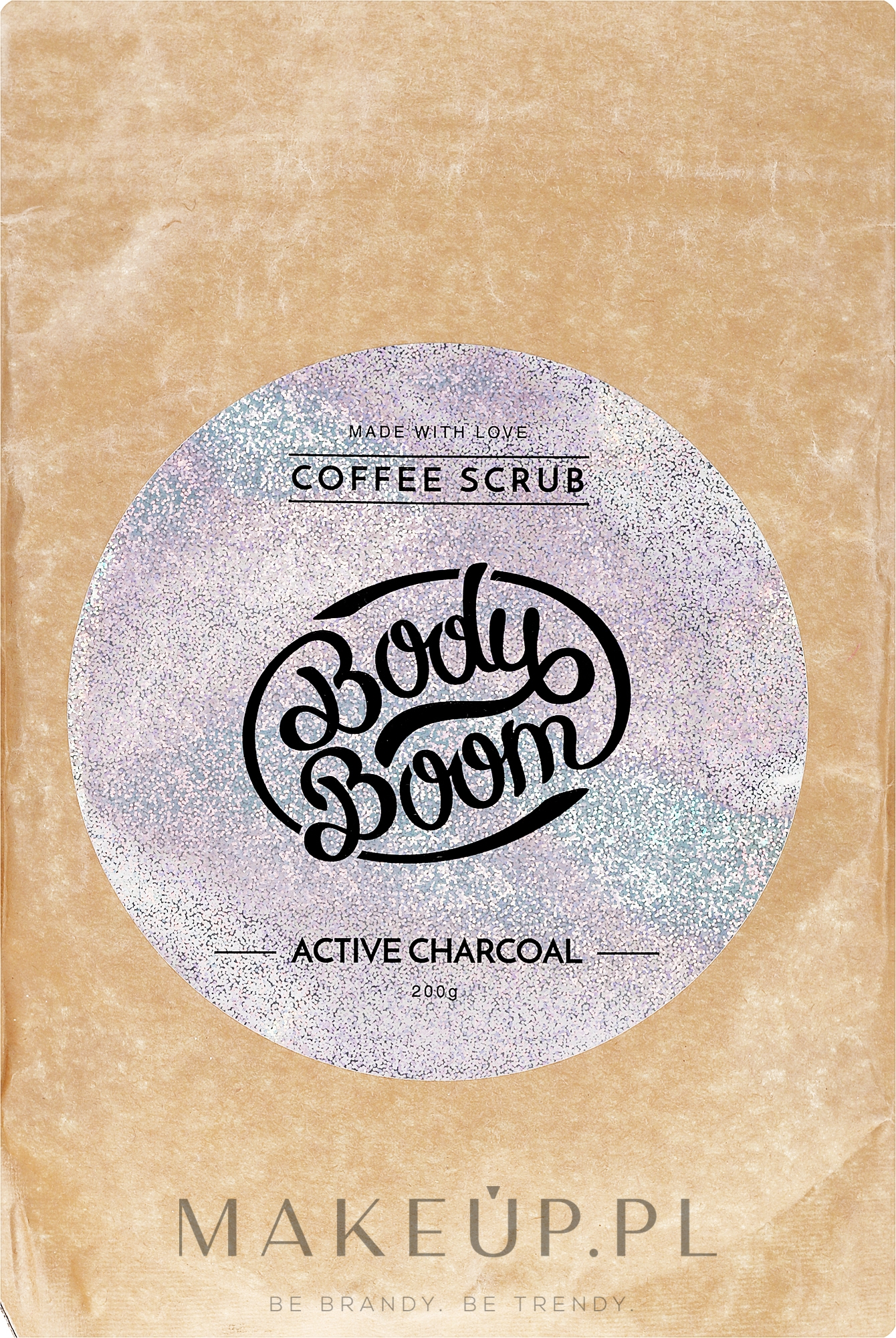 Peeling do ciała z aktywnym węglem - BodyBoom Active Charcoal Coffee Scrub — Zdjęcie 100 g
