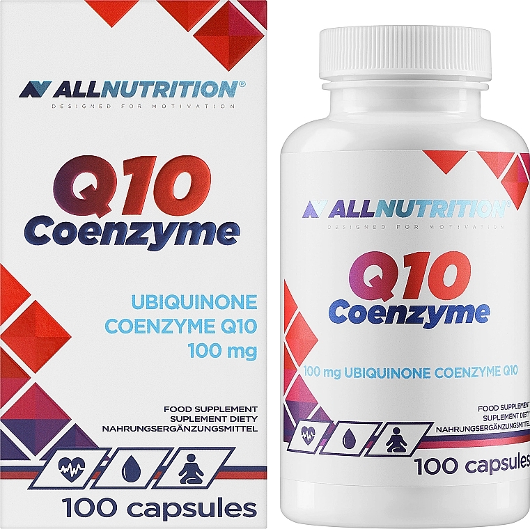 Suplement diety Koenzym Q10, w kapsułkach - Allnutrition Coenzyme Q10 — Zdjęcie N2