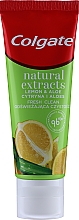 Odświeżająca pasta do zębów - Colgate Natural Extracts Ultimate Fresh Clean Lemon & Aloe	 — Zdjęcie N2