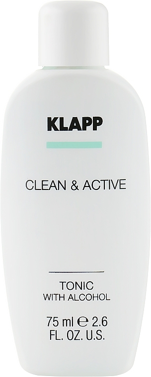 Tonik do twarzy - Klapp Clean & Active Tonic with Alcohol