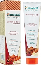 Pasta do zębów z cynamonem - Himalaya Herbals Botanique Complete Care Toothpaste Simply Cinnamon — Zdjęcie N2