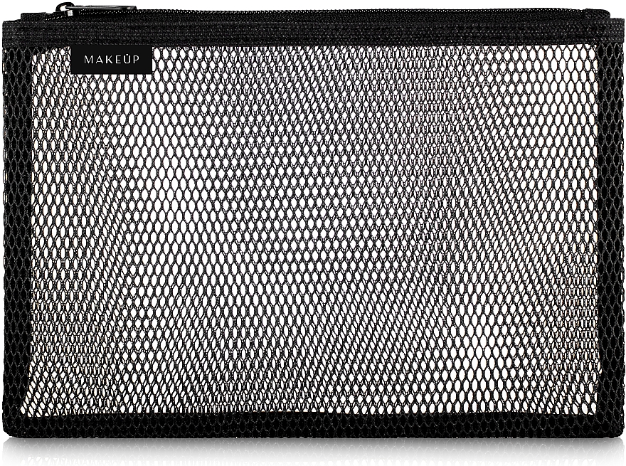 Kosmetyczka podróżna, black mesh, 23 x 15 cm - MAKEUP — Zdjęcie N1