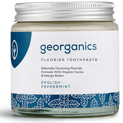 Naturalna pasta do zębów z fluorem Mięta Pieprzowa - Georganics Fluoride Toothpaste Peppermint — Zdjęcie N1