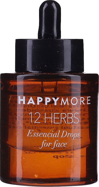 PRZECENA! Ziołowe serum do twarzy - Happymore 12 Herbs Essential Drops * — Zdjęcie N2