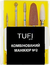 Zestaw frezów do manicure nr 2 - Tufi Profi — Zdjęcie N1