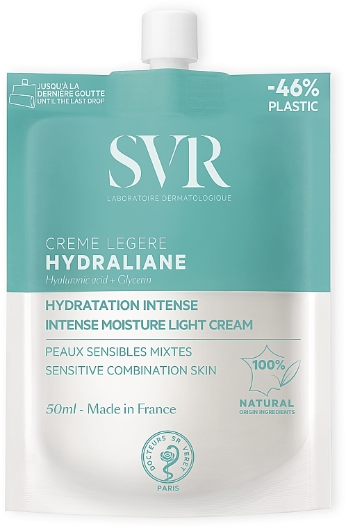 Lekki krem nawilżający do twarzy - SVR Hydraliane Light Moisturizing Cream (uzupełnienie) — Zdjęcie N1