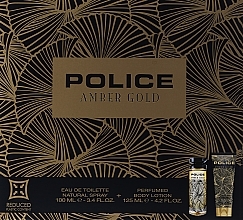 Kup Police Amber Gold For Her - Zestaw (edt/100ml + lotion/125ml)