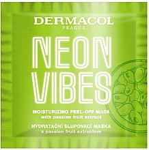 Nawilżająca maseczka peel-off do twarzy z ekstraktem z marakui - Dermacol Neon Vibes Moisturizing Peel-Off Mask — Zdjęcie N1