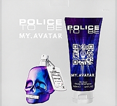 Police To Be My Avatar for Man - Zestaw (edt/75ml + shamp/100ml) — Zdjęcie N3