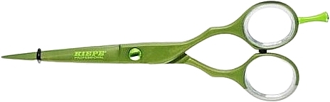 Nożyczki fryzjerskie, 2444/5, zielone - Kiepe Hair Scissors Regular Pastel 5" — Zdjęcie N1