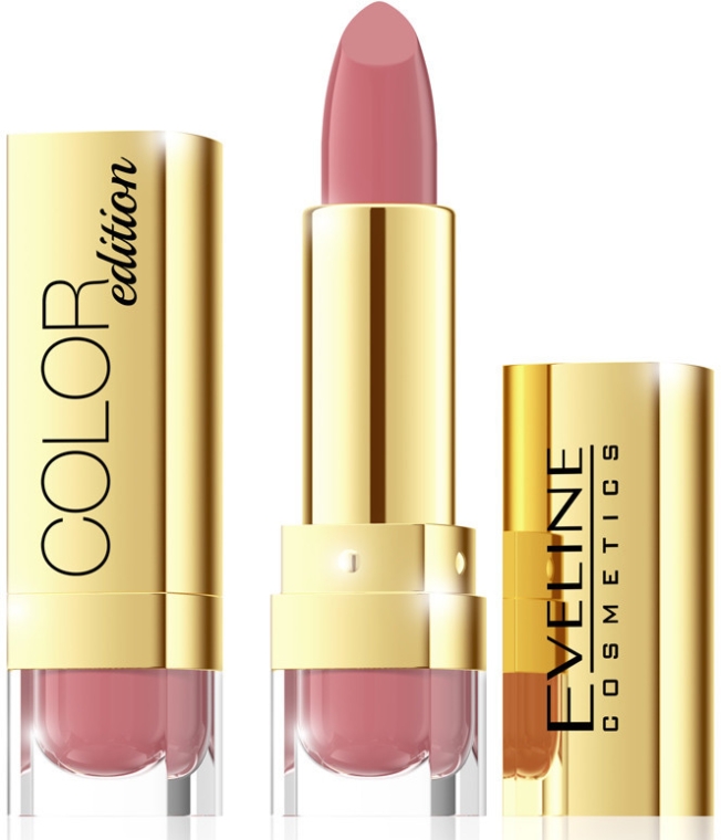 Kremowa pomadka do ust - Eveline Cosmetics Color Edition — Zdjęcie N2