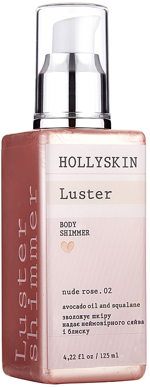 Rozświetlacz do ciała Nude Rose. 02 - Hollyskin Luster Body Shimmer Nude Rose. 02 — Zdjęcie N2