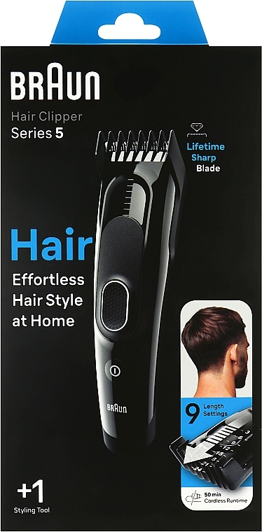 Maszynka do strzyżenia włosów - Braun Hair Clipper HC5310 — Zdjęcie N2