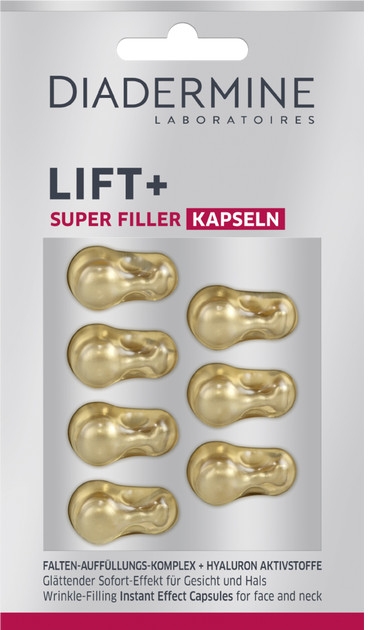 Kapsułki liftingujące do twarzy - Diadermine Lift+ Super Filler Capsules — Zdjęcie N1