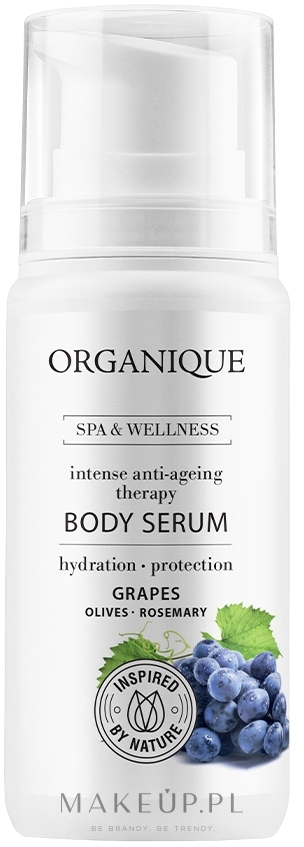 Intensywne serum przeciwstarzeniowe do ciała - Organique Professional Spa Therapies Grape Body Serum — Zdjęcie 100 ml