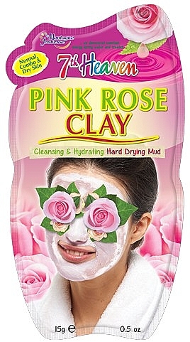 Maseczka glinkowa Róża damasceńska - 7th Heaven Pink Rose Clay Mask — Zdjęcie N1