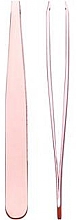 Pęseta prosta, 9,5 cm, 1091/75RGA B, w blistrach - Titania Rose Gold — Zdjęcie N1