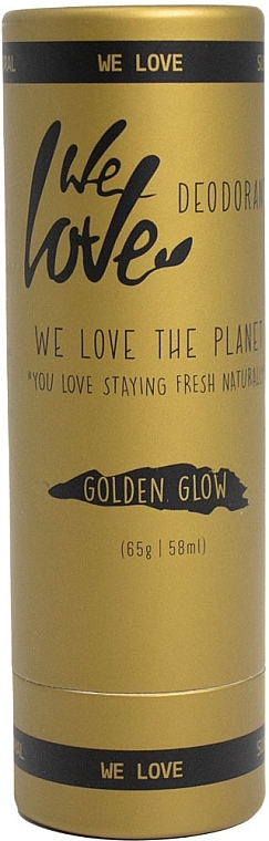 Dezodorant w sztyfcie Golden Glow - We Love The Planet Deodorant Stick — Zdjęcie N1