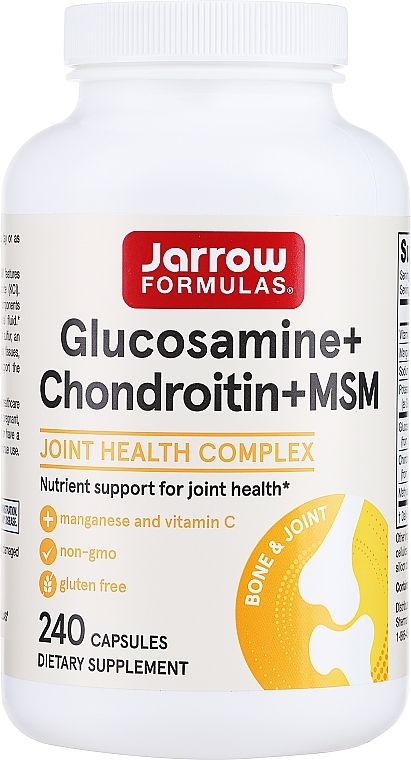 Suplementy odżywcze - Jarrow Formulas Glucosamine + Chondroitin + MSM — Zdjęcie N2