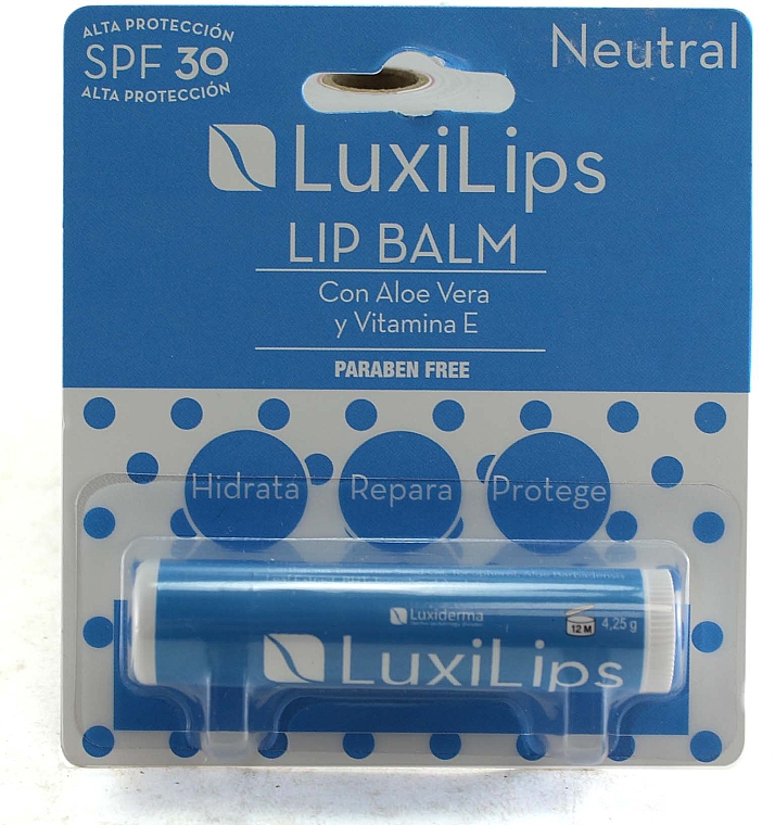 Balsam do ust SPF 30 - Luxiderma luxilips Smooth And Moisture Neutral Lip Balm — Zdjęcie N1