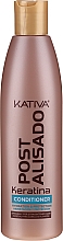 Zestaw - Kativa Straightening Post Treatment Keratin (shm 250 ml + cond 250 ml + mask 250 ml) — Zdjęcie N3