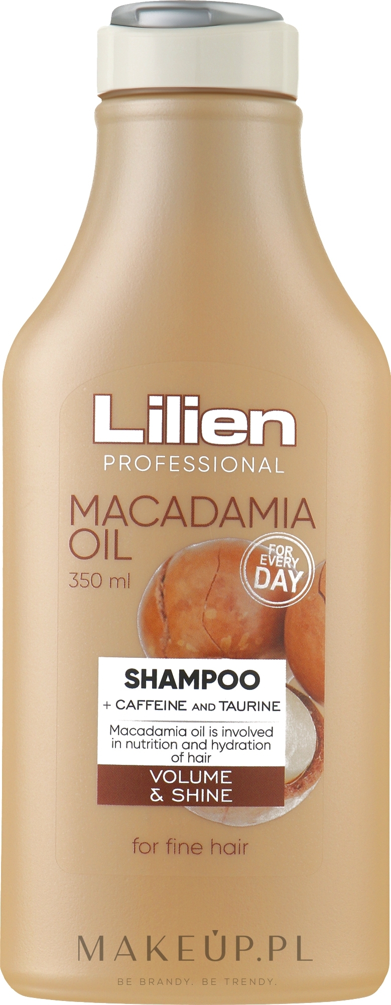 Nawilżający szampon do włosów cienkich - Lilien Macadamia Oil Shampoo — Zdjęcie 350 ml