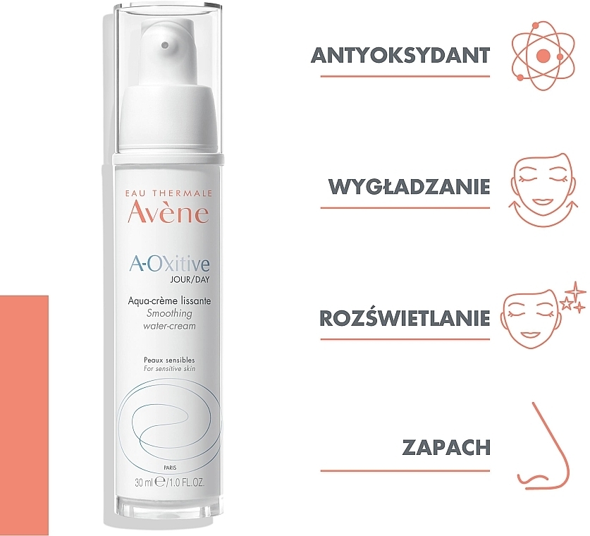 Krem do twarzy na dzień - Avene A-Oxitive Day Smoothing Water-Cream Sensitive Skins — Zdjęcie N6