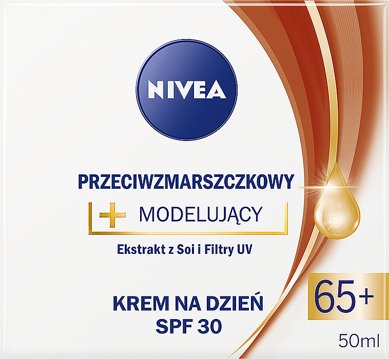 Przeciwzmarszczkowy + modelujący krem na dzień i krem na noc 65+ - Nivea Anti-Wrinkle 65+ (d/cr 50 ml + n/cr 50 ml) — Zdjęcie N2