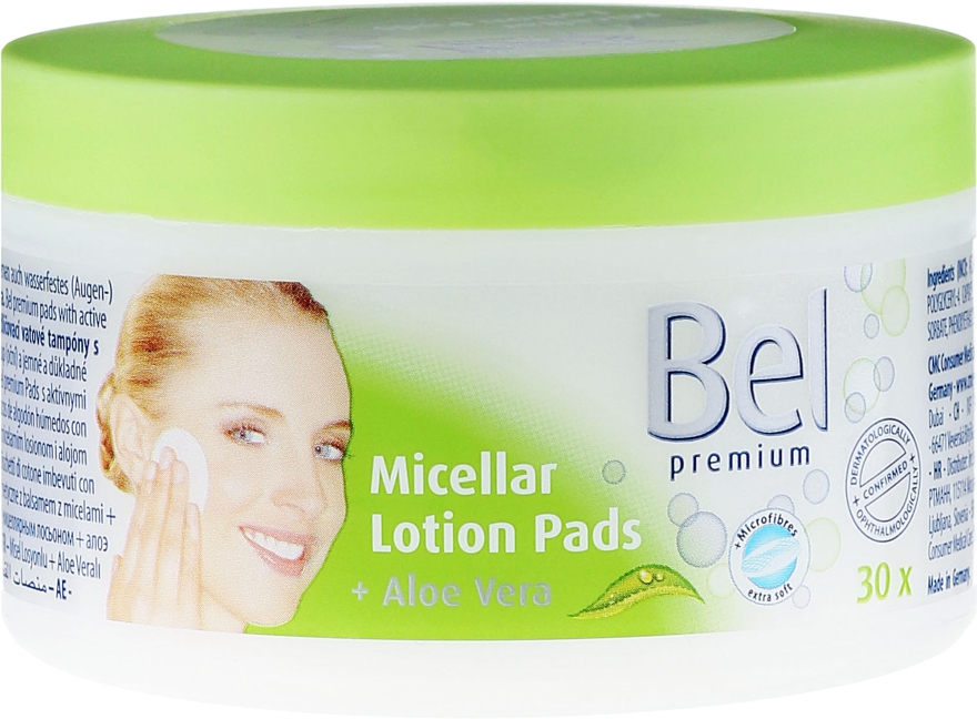 Płatki kosmetyczne z aloesem - Bel Premium Lotion Pads with Aloe Vera — Zdjęcie N1
