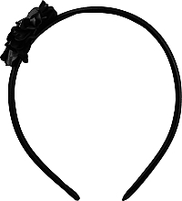 Kup Ozdobna opaska na głowę, FA-5706, czarna z kwiatkiem - Donegal