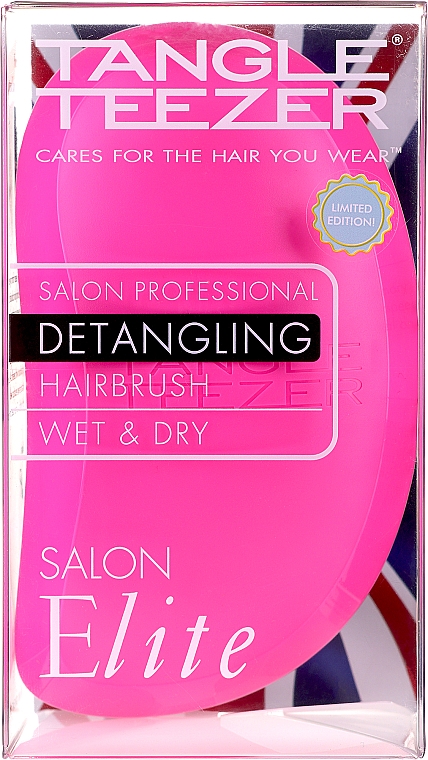 Szczotka do włosów - Tangle Teezer Salon Elite Pink&Blue — Zdjęcie N5