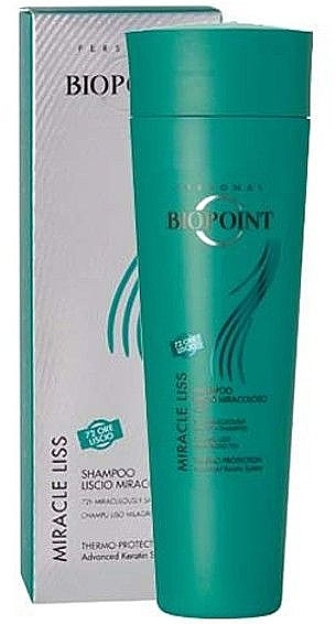 Prostujący szampon termoochronny do włosów - Biopoint Miracle Liss 72h Shampoo — Zdjęcie N1
