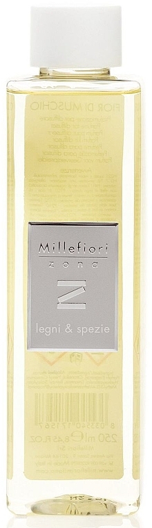 Wkład do dyfuzora zapachowego Las i przyprawy - Millefiori Milano Zona Legni & Spezie Refill (wymienny wkład) — Zdjęcie N1