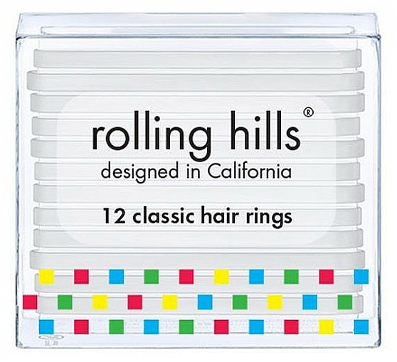 Zestaw gumek do włosów - Rolling Hills Classic Hair Rings Transparent — Zdjęcie N1