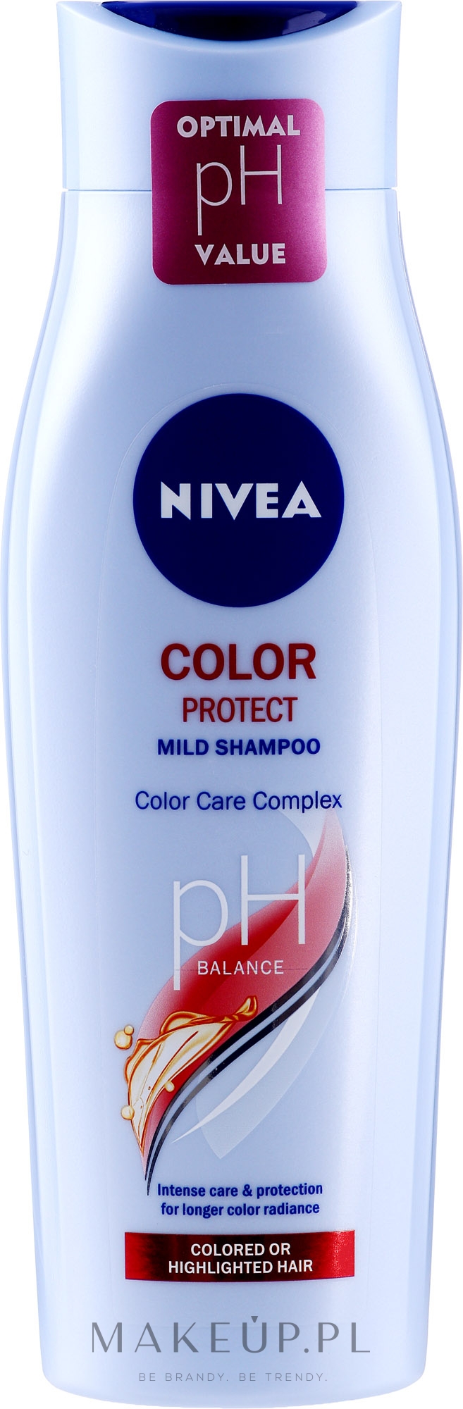 Szampon chroniący kolor do włosów farbowanych - NIVEA Color Protect pH Balace Mild Shampoo — Zdjęcie 400 ml