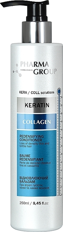Balsam rewitalizujący - Pharma Group Laboratories Keratin + Collagen Redensifying Conditioner