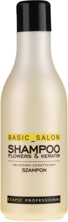 Szampon do włosów Kwiatowo-keratynowy - Stapiz Basic Salon Shampoo Flowers&Keratin