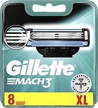 Wymienne wkłady do maszynki, 8 szt. - Gillette Mach3 — Zdjęcie N7