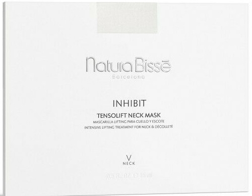 Intensywna terapia liftingująca do szyi i dekoltu - Natura Bissē Inhibit V-Neck Tensolift Neck Mask — Zdjęcie N1