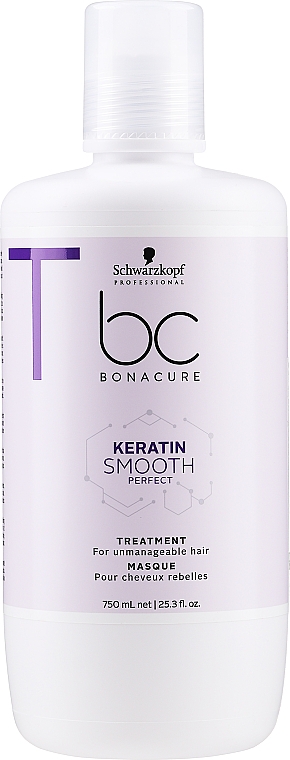 Intensywnie wygładzająca maska do włosów - Schwarzkopf Professional BC Bonacure Smooth Perfect Treatment — Zdjęcie N2