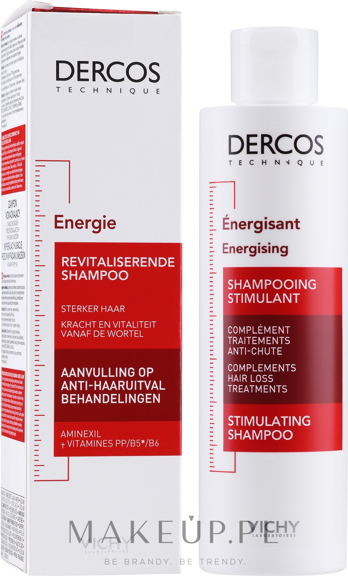 Wzmacniający szampon przeciw wypadaniu włosów Aminexil - Vichy Dercos Energising+ Shampoo — Zdjęcie 200 ml
