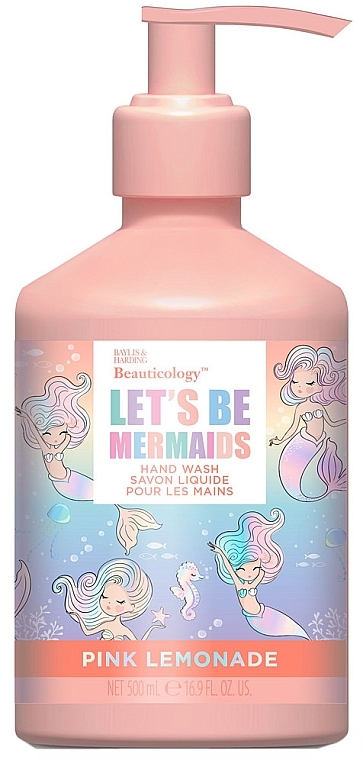 Mydło do rąk - Baylis & Harding Beauticology Let's Be Mermaids Pink Lemonade Hand Wash — Zdjęcie N1