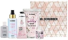 Kup Zestaw - Mr.Scrubber "Magic Unicorn" (b/glitter/60 ml + antib/gel/30ml + bath/p/200g + h/cr/60 ml + b/mist/150 ml )