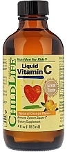 Witaminy Płynna witamina C, naturalny smak pomarańczowy - Child Life Liquid Vitamin C — Zdjęcie N1