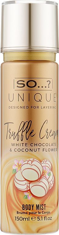 Spray do ciała - So…? Unique Truffle Cream Body Mist — Zdjęcie N1