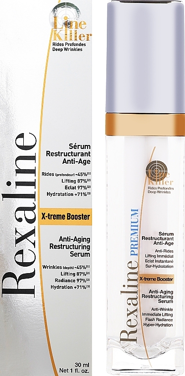 Regenerujące serum przeciwstarzeniowe do twarzy - Rexaline Line Killer X-Treme Booster Serum — Zdjęcie N2